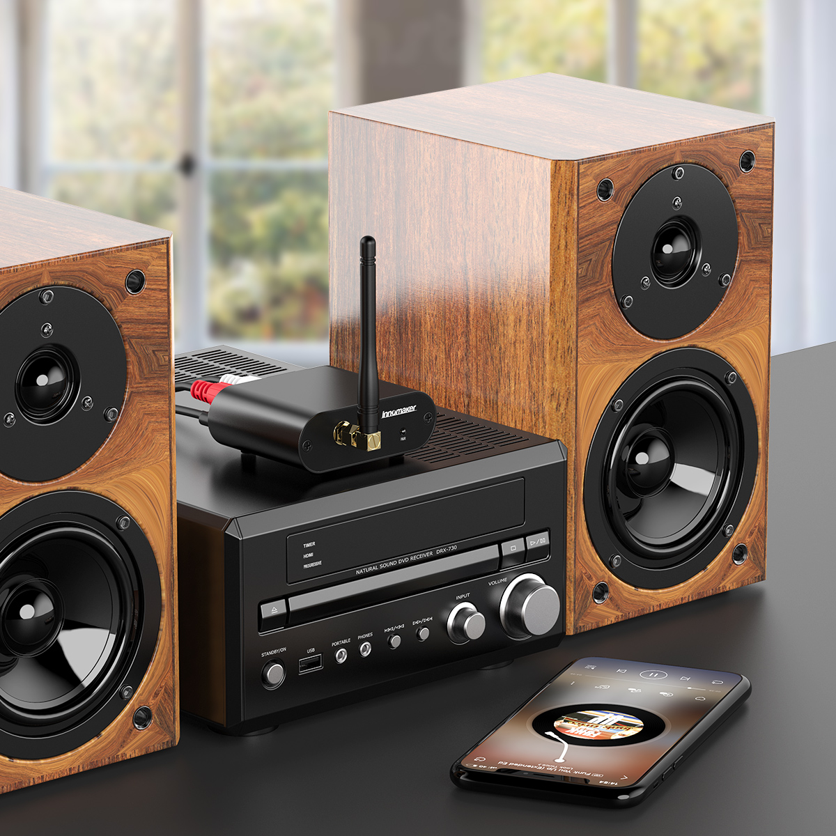 Bluetooth 5.0 Audio Receiver Home Stereo System HiFi DAC Streaming Music Adapter Support LDAC ...