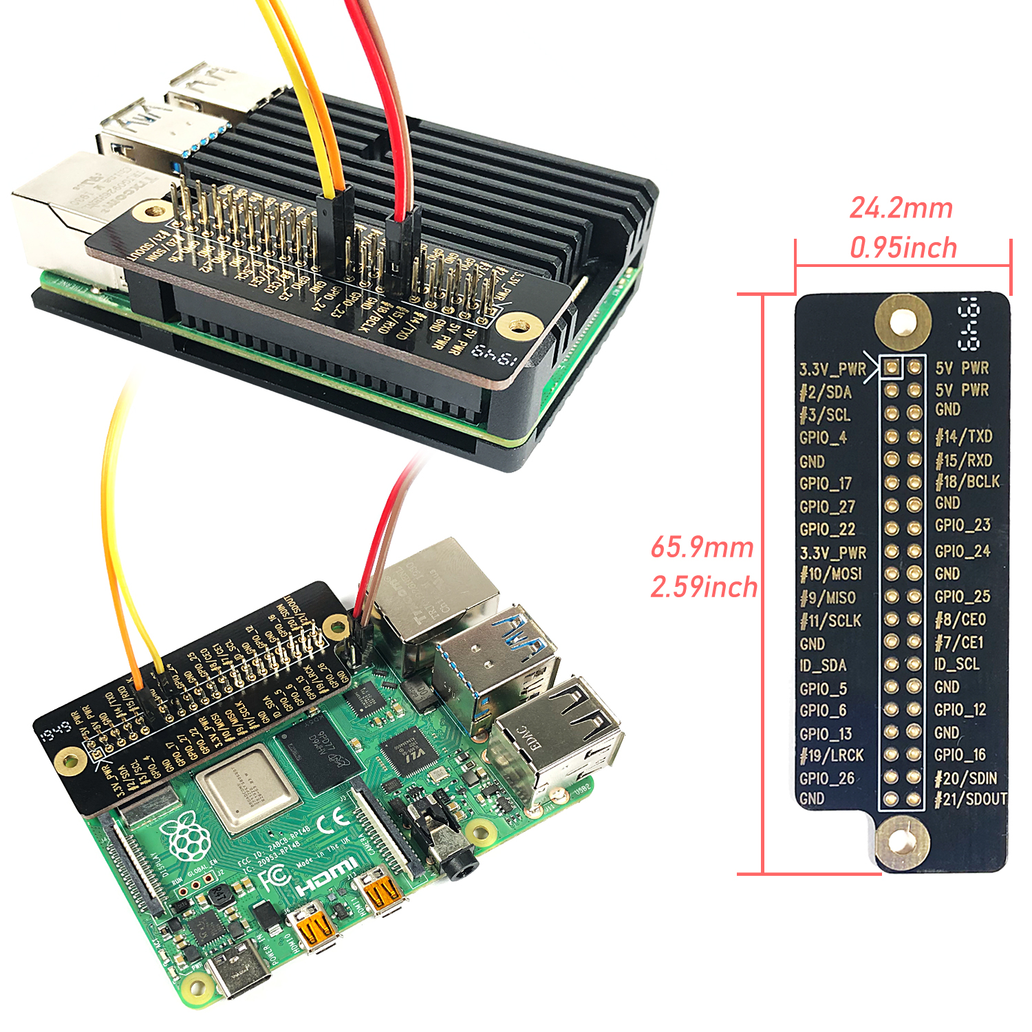 Raspberry_Pi_4_Module_B_Case_Armor_Passive_Cooling_Aluminum_Alloy ...